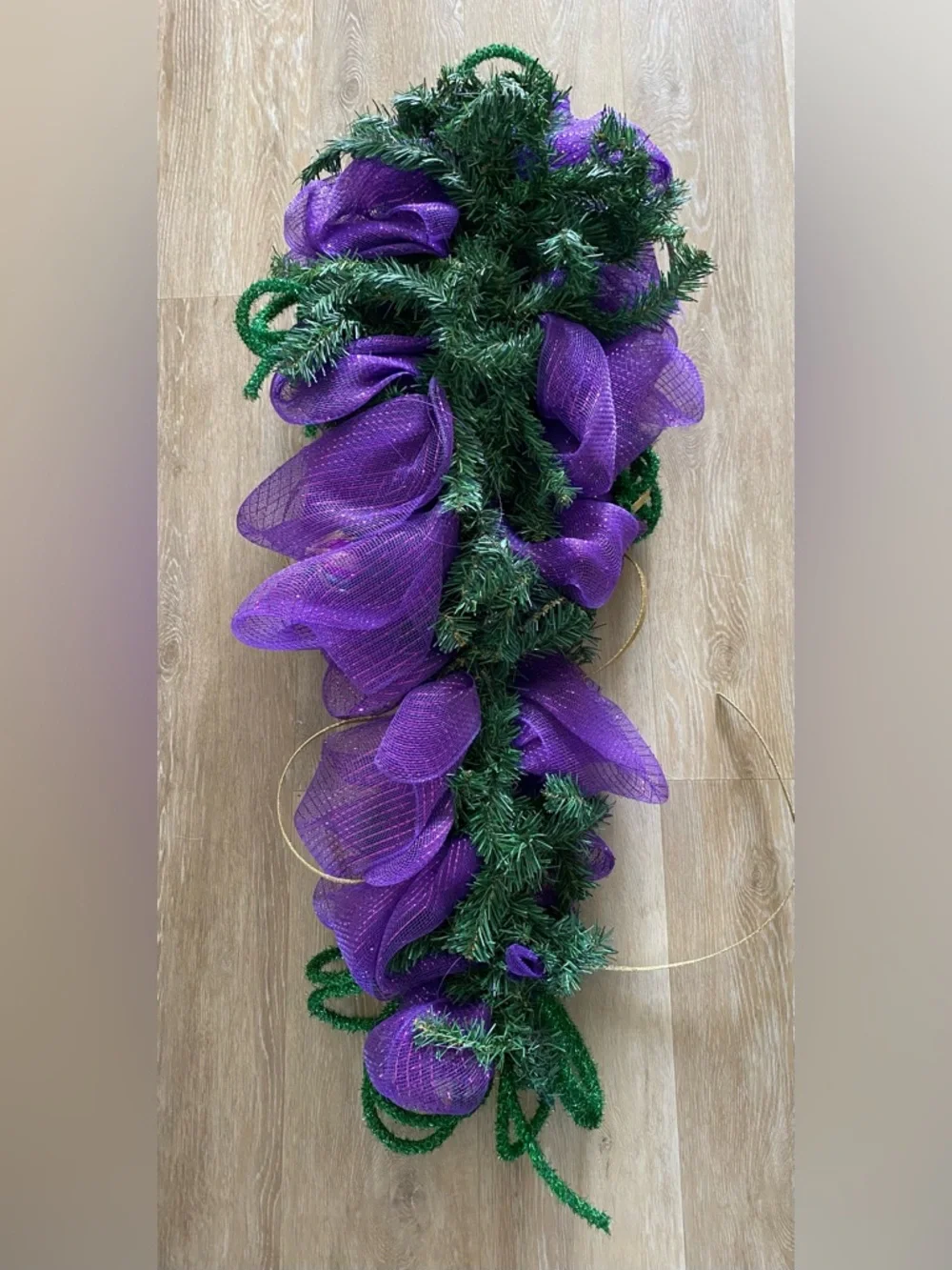 💜💚💛 Large Mardi Gras Decorative Swag 💜💚💛
